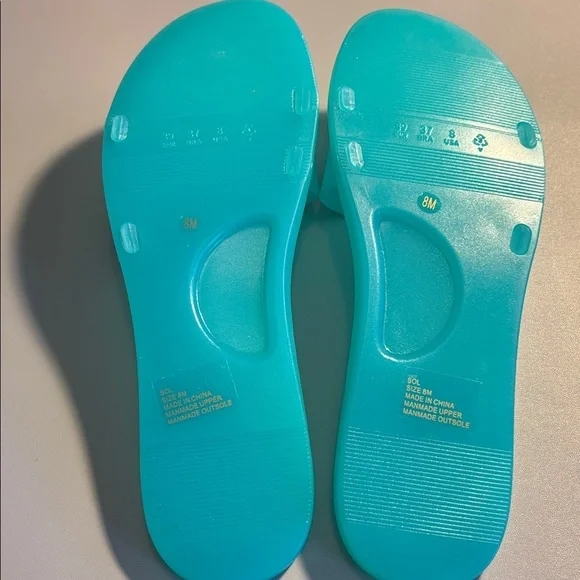 Beach by Melissa Women's Aqua Slides - Picture 5 of 6